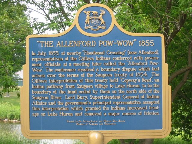 'The Allenford Pow-Wow' 1855