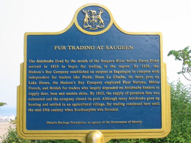Fur Trading at Saugeen
