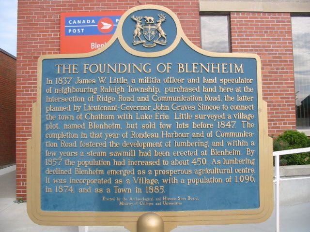 The Founding of Blenheim