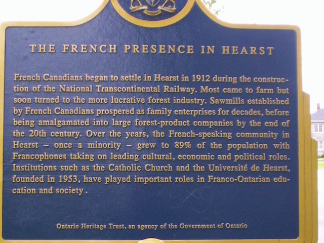 The French Presence in Hearst