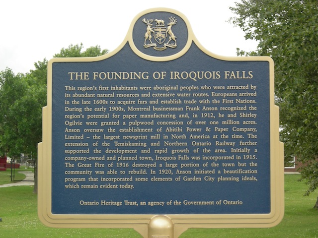 Founding of Iroquois Falls