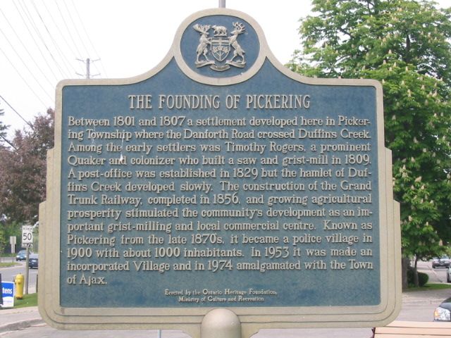The Founding of Pickering