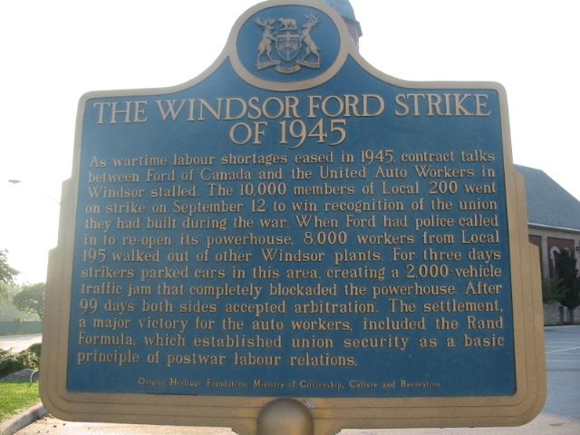 The Windsor Ford Strike of 1945