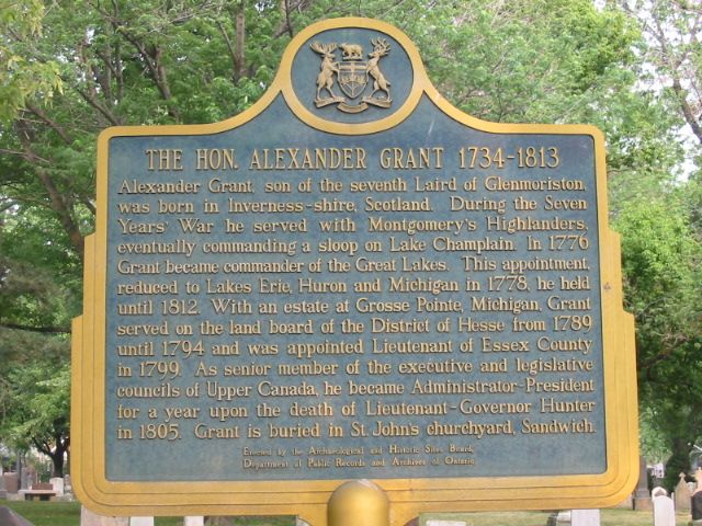 The Honourable Alexander Grant 1734-1813