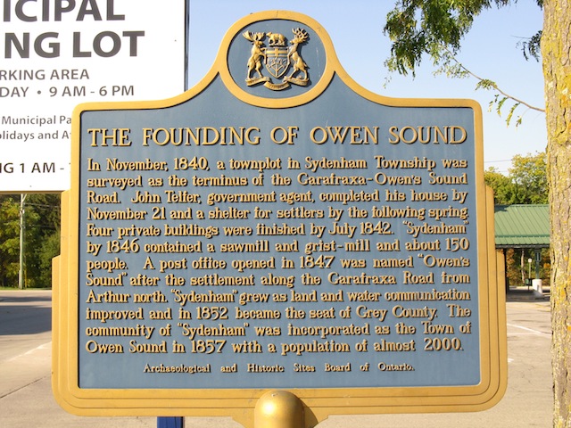 The Founding of Owen Sound