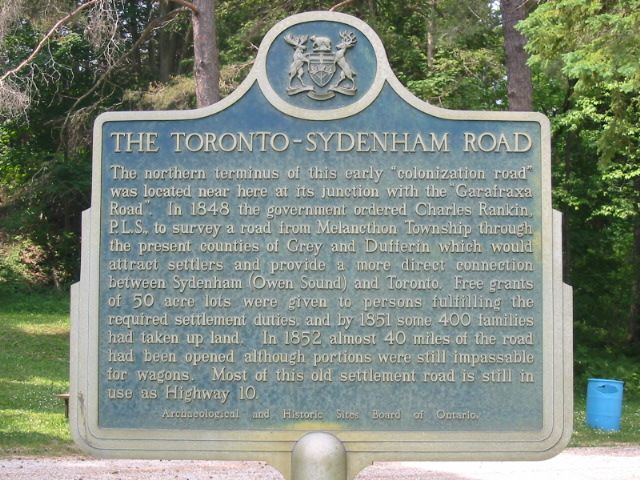 The Toronto-Sydenham Road