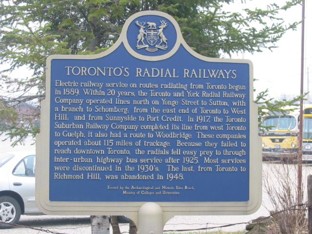 Toronto's Radial Railways