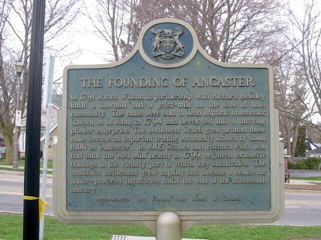The Founding of Ancaster