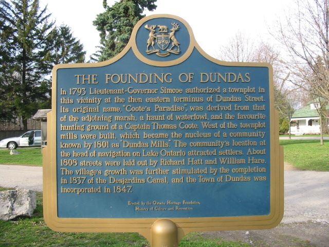 The Founding of Dundas