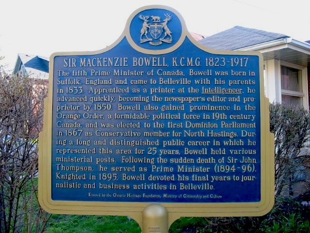 Sir Mackenzie Bowell, K.C.M.G. 1823-1917