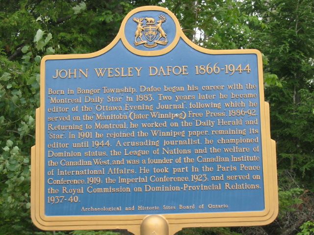 John Wesley Dafoe 1866-1944