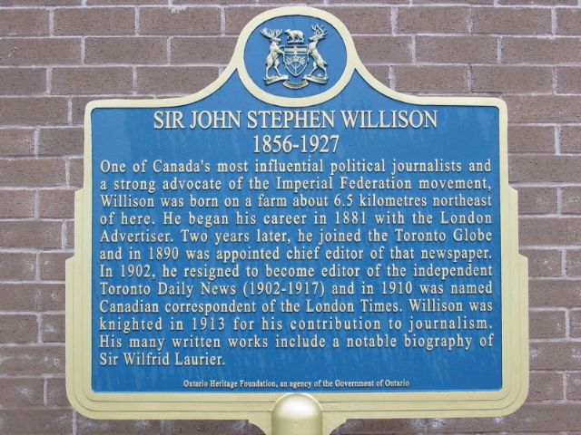 Sir John Stephen Willison 1856-1927