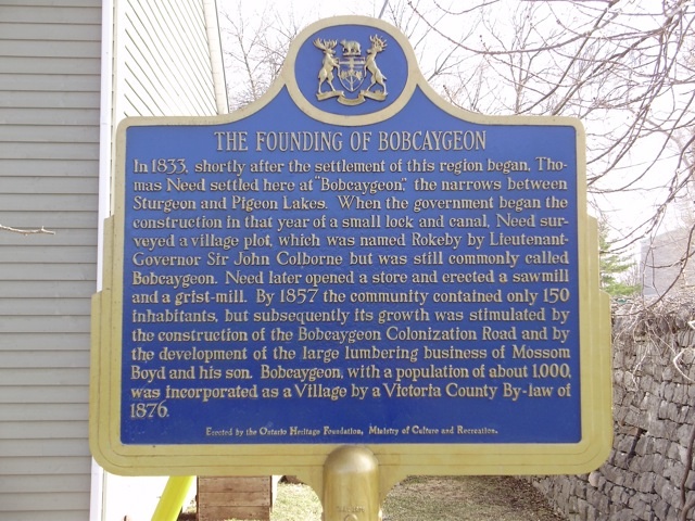 The Founding of Bobcaygeon