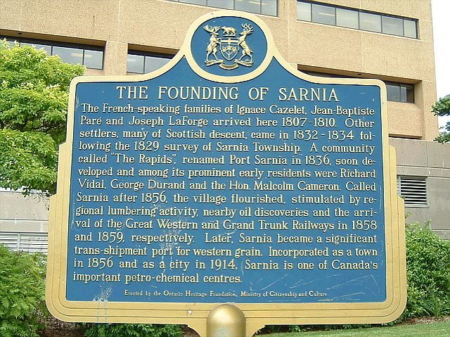 The Founding of Sarnia