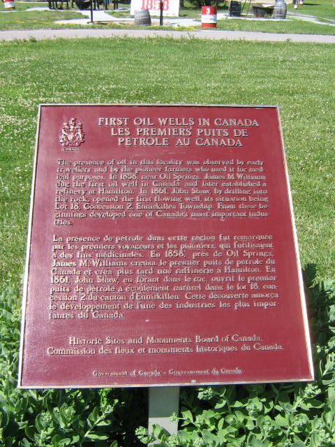 First Oil Wells in Canada