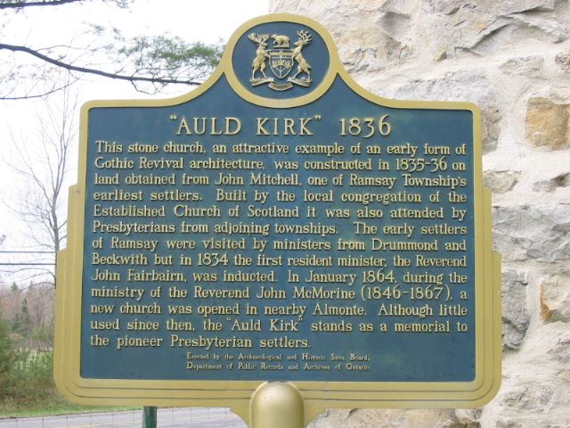 Auld Kirk 1836