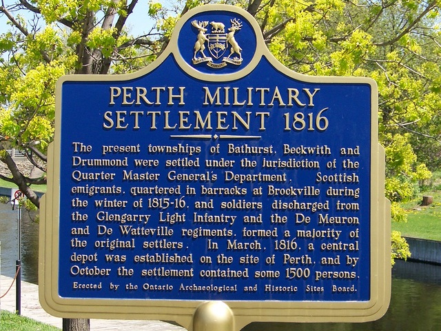 Perth Military Settlement 1816