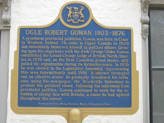Ogle Robert Gowan 1803-1876