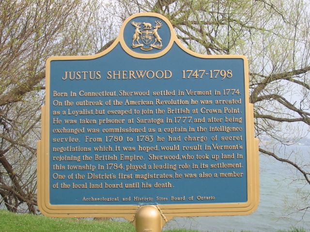 Justus Sherwood 1747-1798