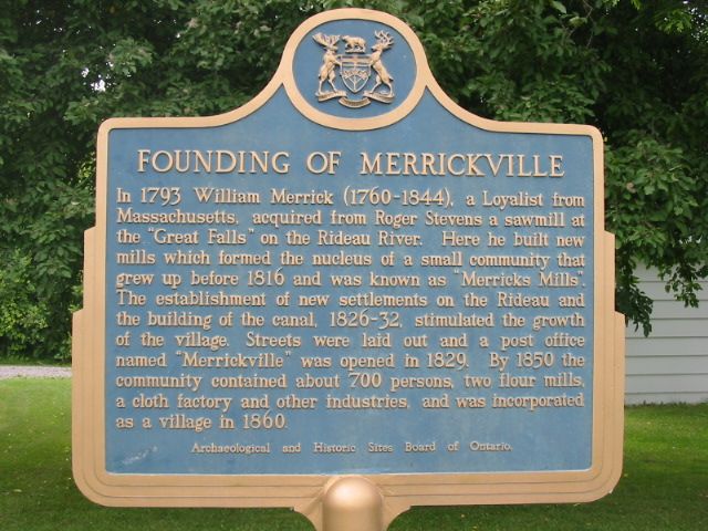Founding of Merrickville