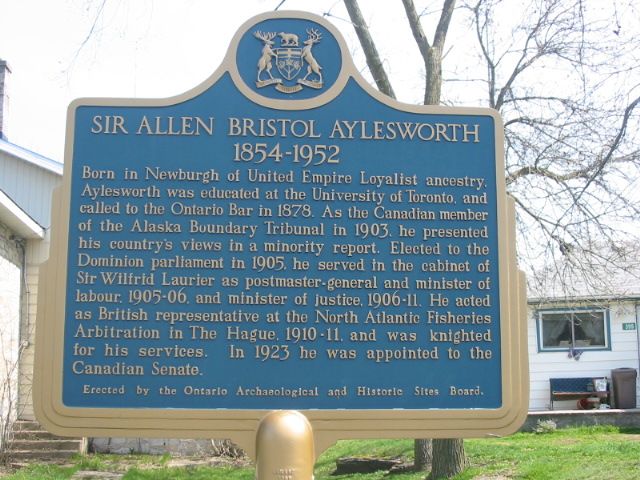 Sir Allen Bristol Aylesworth 1854-1952