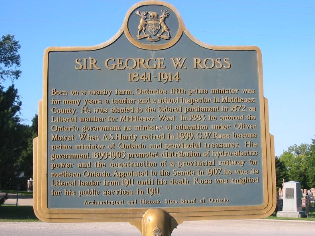 Sir George W. Ross 1841-1914