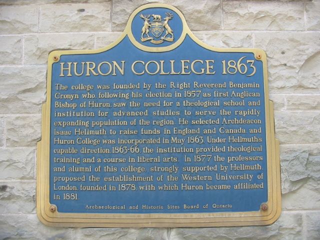 Huron College 1863