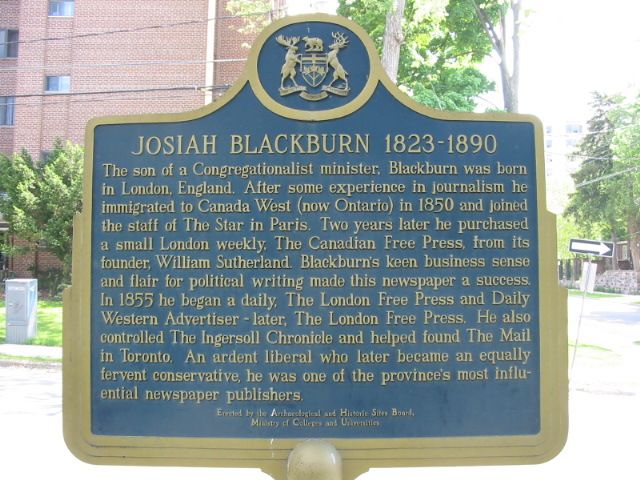 Josiah Blackburn 1823-1890