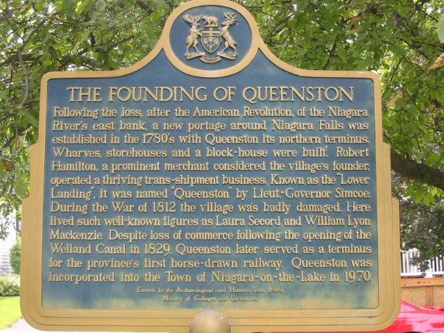 The Founding of Queenston