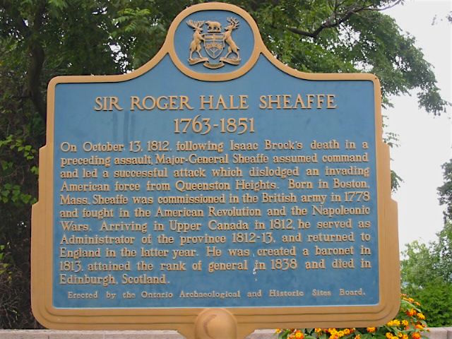 Sir Roger Hale Sheaffe 1763-1851
