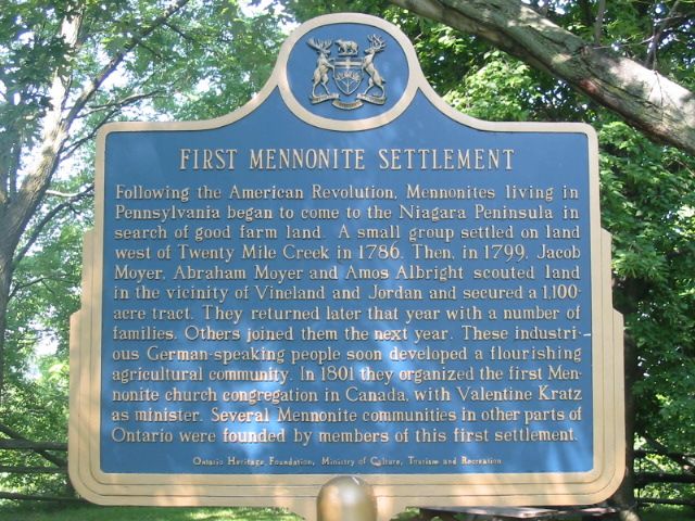 First Mennonite Settlement