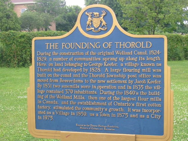 The Founding of Thorold