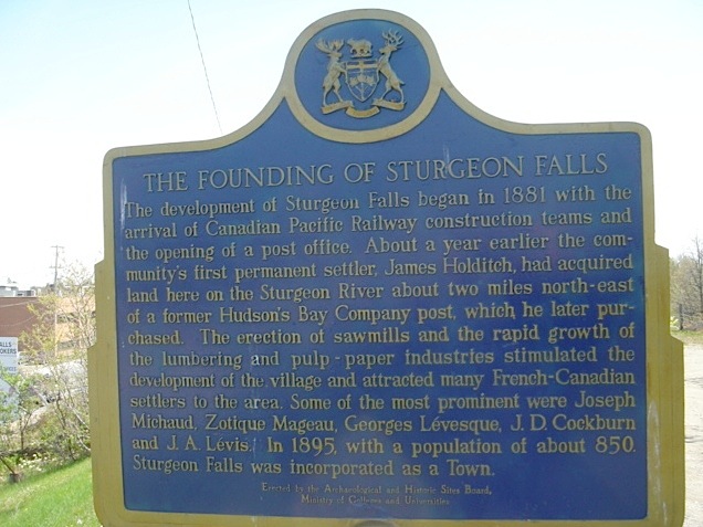 The Founding of Sturgeon Falls