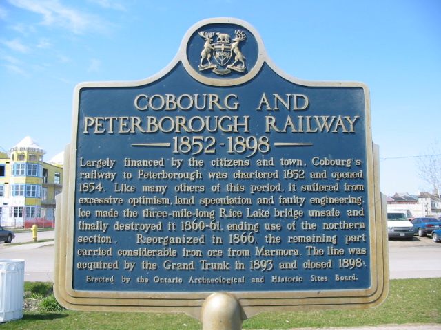 Cobourg and Peterborough Railway 1852-1898