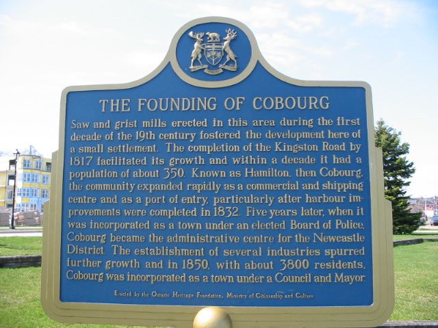 The Founding of Cobourg