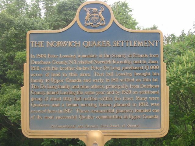 The Norwich Quaker Settlement