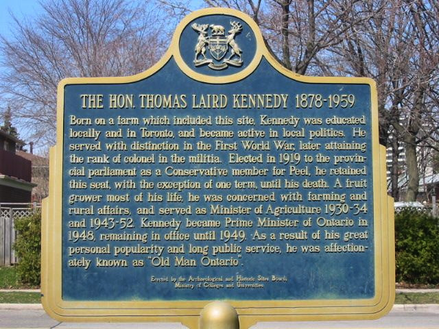 The Honourable Thomas Laird Kennedy 1878-1959