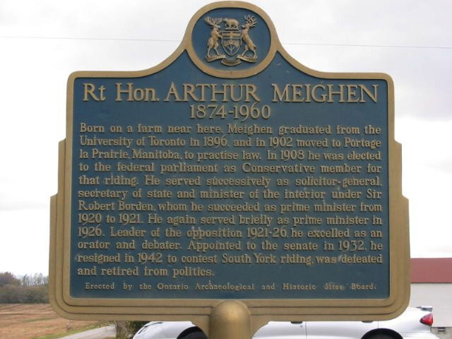 Right Honourable Arthur Meighen 1874-1960
