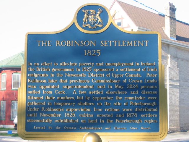 The Robinson Settlement 1825
