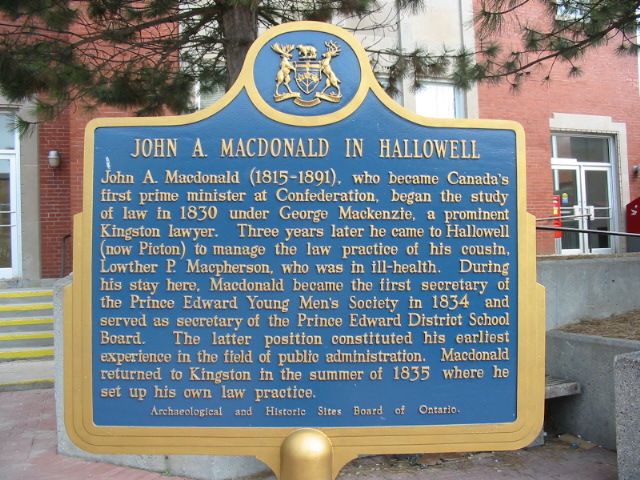 John A. Macdonald in Hallowell