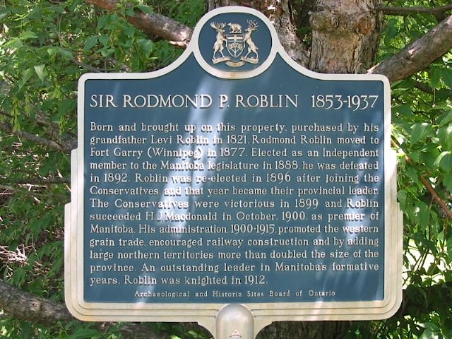 Sir Rodmond P. Roblin 1853-1937