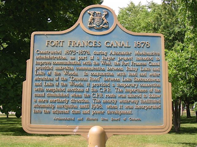 Fort Frances Canal 1878
