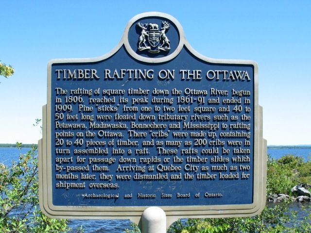 Timber Rafting on the Ottawa