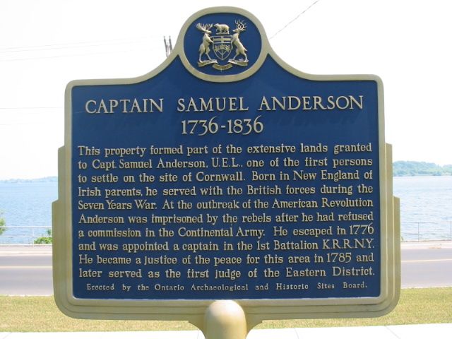 Captain Samuel Anderson 1736-1836