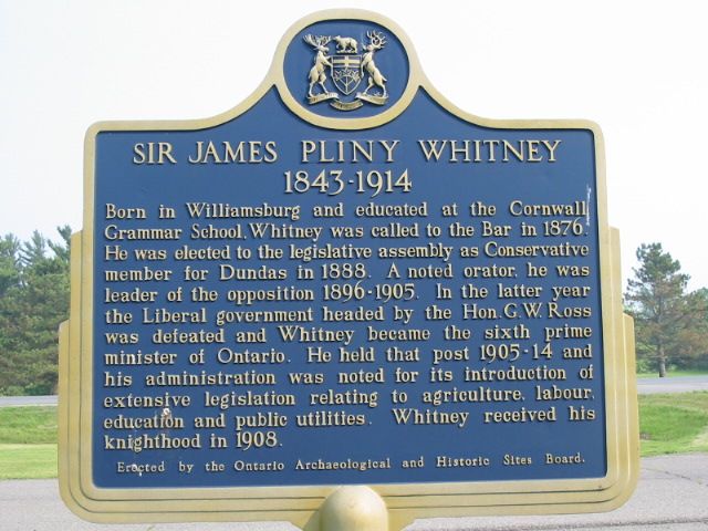 Sir James Pliny Whitney 1843-1914