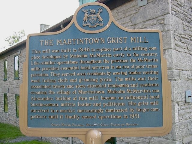 The Martintown Grist Mill
