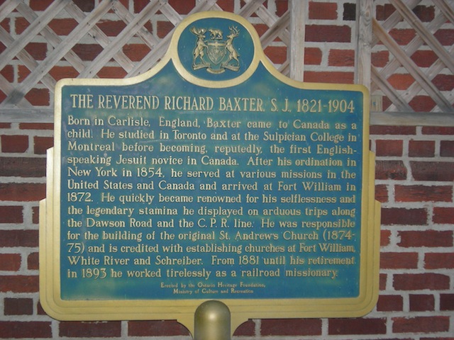 The Reverend Richard Baxter, S.J., 1821-1904
