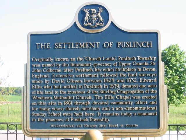 The Settlement of Puslinch