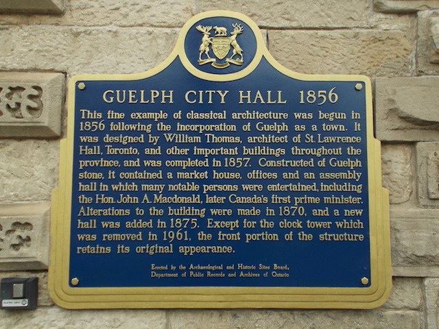 Guelph City Hall 1856