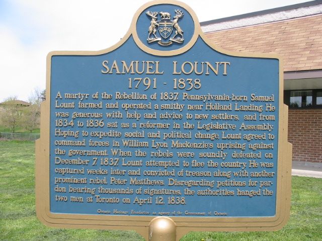 Samuel Lount 1791-1838